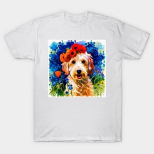 Red, Doodle, and Blue T-Shirt